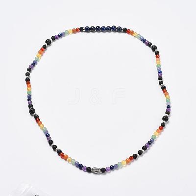 Natural Mixed Gemstone Beaded Wrap Bracelets BJEW-JB02581-1