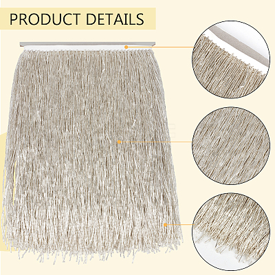 1 Yard Plastic Bugle Bead Tassel Trimming OCOR-BC0006-60A-1