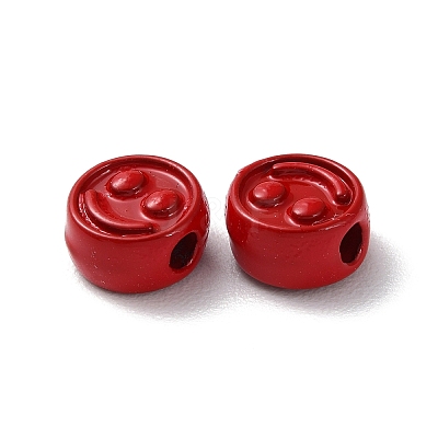 Spray Painted Alloy Beads PALLOY-M215-16B-1