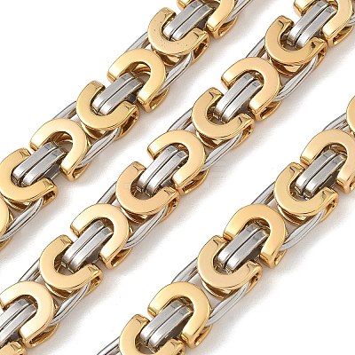 201 Stainless Steel Byzantine Chains SA-CBA46AF-01PG-1
