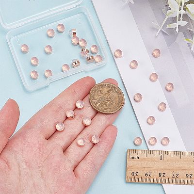 32Pcs Brass Ear Nuts KK-ME0003-62RG-1