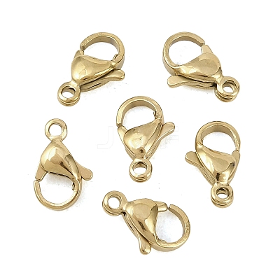 304 Stainless Steel Lobster Claw Clasps STAS-D218-01G-05-1