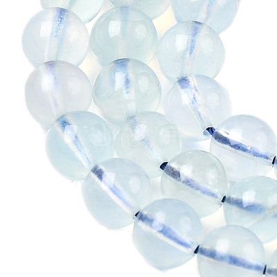Natural Aquamarine Beads Strands G-G344-A07-6mm-1