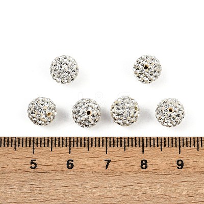 Czech Glass Rhinestones Beads RB-E482-8mm-001-1