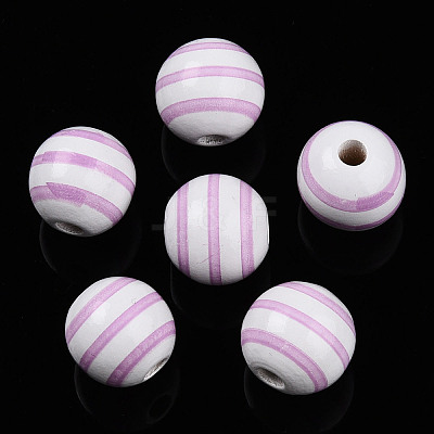 Easter Theme Printed Wood Beads WOOD-T032-22K-1
