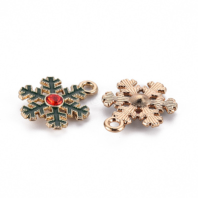 Eco-Friendly Alloy Enamel Pendants X-ENAM-T011-67-NR-1