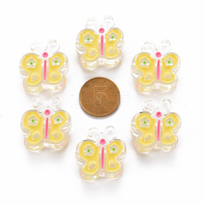 Transparent Acrylic Beads X-MACR-S374-01A-01-1