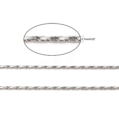 Tarnish Resistant 304 Stainless Steel Boston Link Chains CHS-K008-07A-1