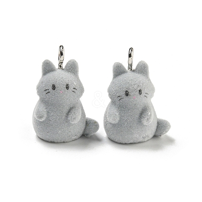 Flocky Acrylic Pendants FIND-A044-01D-1