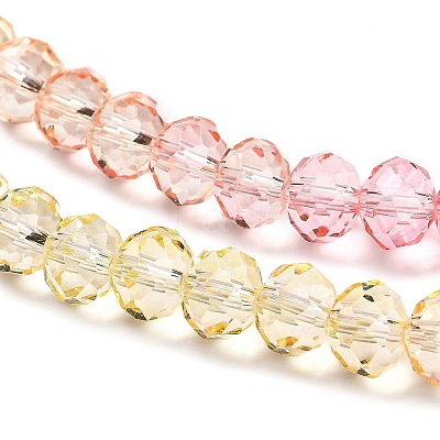Transparent Painted Glass Beads Strands X1-DGLA-A034-T8mm-A09-1