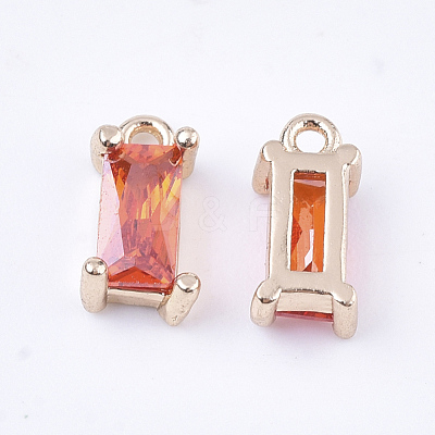 Transparent Glass Charms GLAA-T007-13E-1