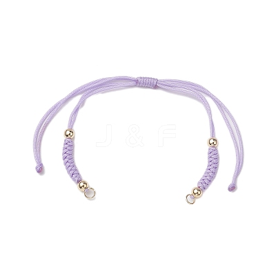 7 Colors Braided Nylon Cord Sets for DIY Bracelet Making AJEW-JB01240-1