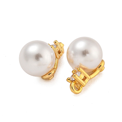 Brass Micro Pave Cubic Zirconia Charms KK-U036-03G-1