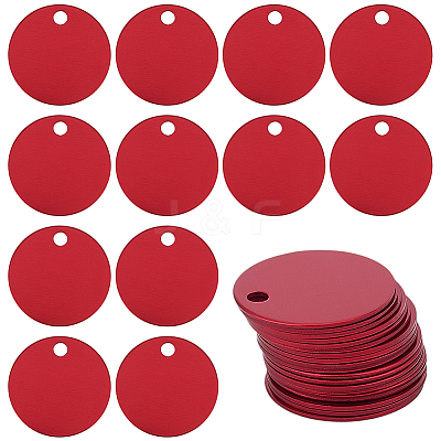 50Pcs Aluminum Pendants FIND-GO0004-21-1