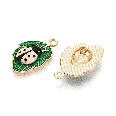 Alloy Enamel Pendants ENAM-N064-13KCG-1