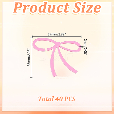 40Pcs Acrylic Wine Glass Charms AJEW-HY0002-52A-01-1