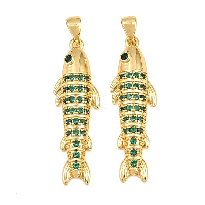 Brass Micro Pave Cubic Zirconia Pendants CU-CBAB3AD-10G-02-1