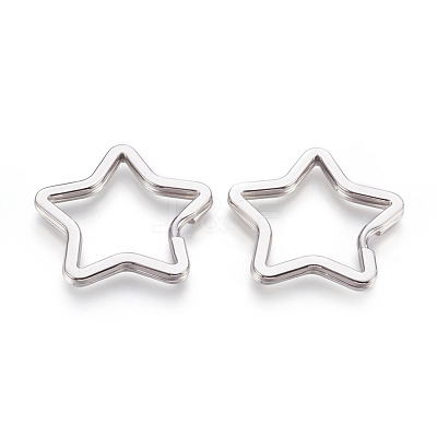 Tarnish Resistant 304 Stainless Steel Split Key Rings Hand Polished STAS-P212-04P-1