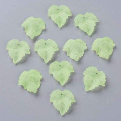 Autumn Theme Transparent Frosted Acrylic Pendants PAF002Y-18-1