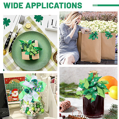 12Pcs 6 Styles Saint Patrick's Day Polyester Ornaments AJEW-BC0010-71-1