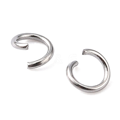 Tarnish Resistant 304 Stainless Steel Open Jump Rings STAS-R049-4x0.6mm-1
