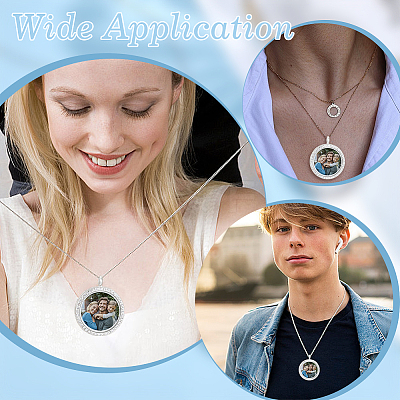 6Pcs Alloy Magnetic Locket Pendants FIND-ME0003-67P-1