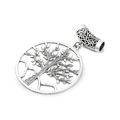 6Pcs 6 Styles Tibetan Style Alloy European Dangle Charms HJEW-FH00012-1