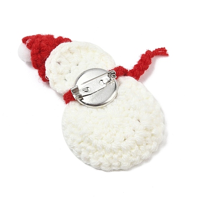 Christmas Yarn & Plastic Brooch JEWB-K029-01B-1