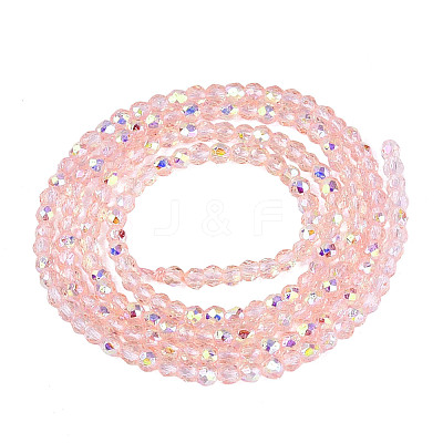 Transparent Glass Beads Strands EGLA-N028-01A-A10-1