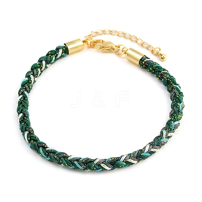 4MM Braided Nylon Cord Bracelets FIND-A057-01G-21-1