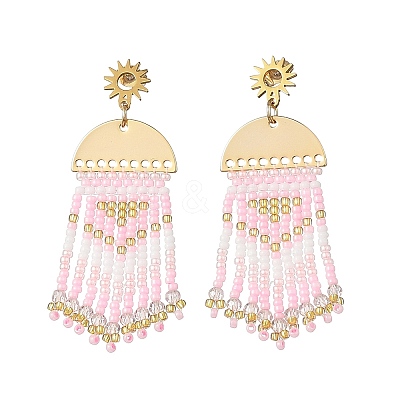 Brass Chandelier Earrings for Women EJEW-MZ00757-02-1