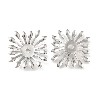 304 Stainless Steel Bead Caps X1-STAS-B087-10H-P-1