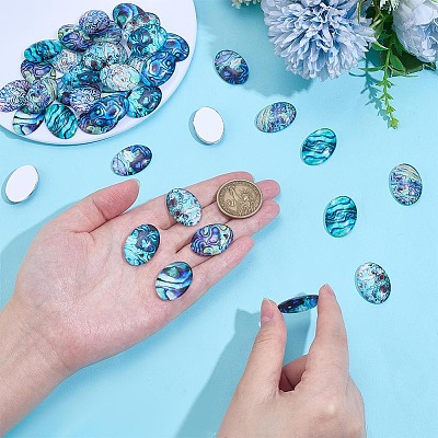 50Pcs Lampwork Cabochons LAMP-PH0001-45-1