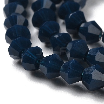 Opaque Solid Color Imitation Jade Glass Beads Strands EGLA-A039-P4mm-D09-1