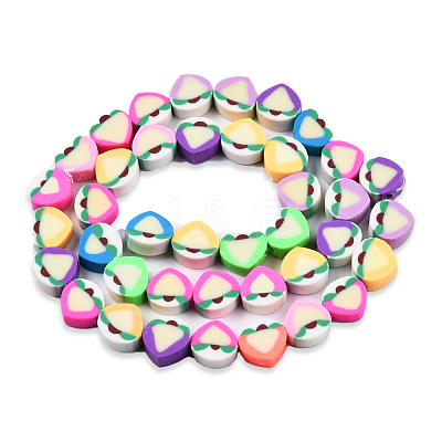 Handmade Polymer Clay Beads Strands CLAY-N008-080-1