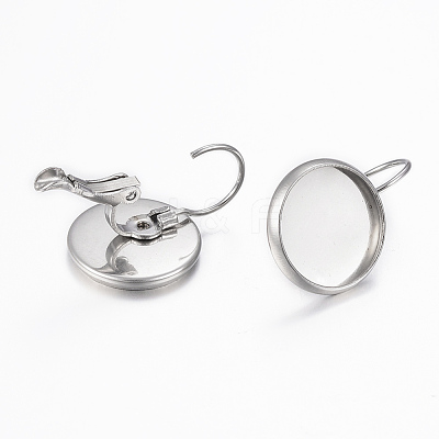 Tarnish Resistant 304 Stainless Steel Leverback Earring Findings STAS-H423-01P-1