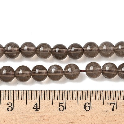 Natural Smoky Quartz Bead Strands G-D840-62-6mm-1