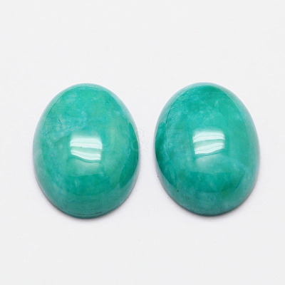 Imitation Amazonite Cabochons G-K021-25x18mm-09-1