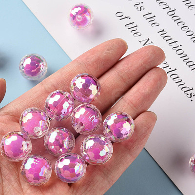 Transparent Acrylic Beads TACR-S152-14B-A13-1
