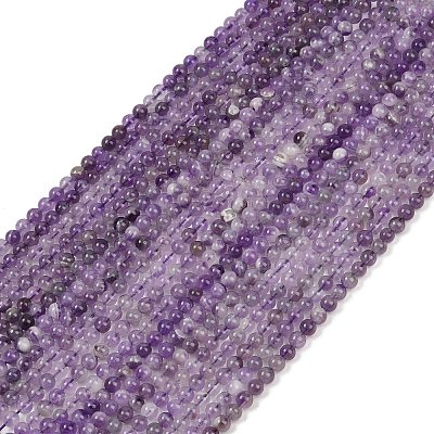 Natural Amethyst Beads Strands G-M445-6mm-01C-1