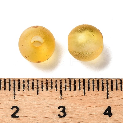 Frosted Transparent Acrylic Beads X1-OACR-F013-13I-1