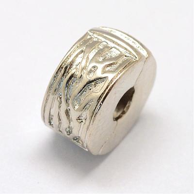 Alloy European Style Clasps PDLC-R001-08P-1