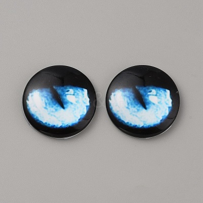 Glass Cabochons LS-GLAA-WH0033-75G-08-1
