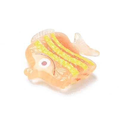 Transparent Resin Pendants RE-CBA098D-01B-1