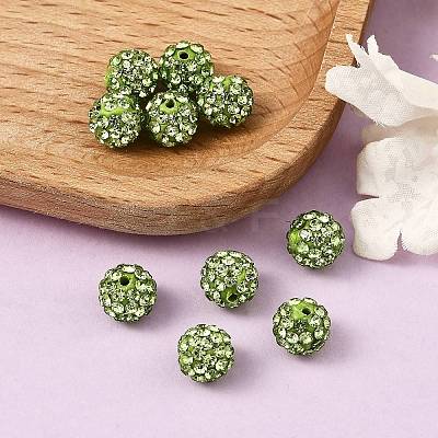 Pave Disco Ball Beads X-RB-H258-8MM-214-1