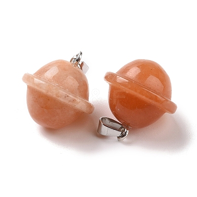 Natural Red Aventurine Pendants G-B041-01P-15-1