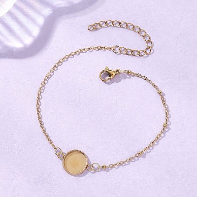 304 Stainless Steel Cable Chain Satellite Chain Bracelet Making BJEW-JB13163-02-1