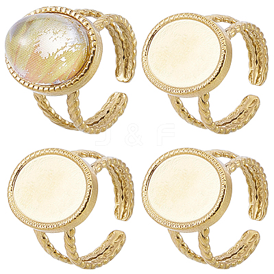 DIY Oval Finger Rings Making Kit DIY-BBC0003-15G-1