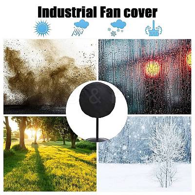 Polyester Wall Mounted Electric Fan Dust Cover AJEW-WH20010-65C-1
