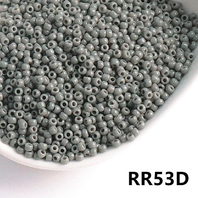 Opaque 11/0 Glass Seed Beads SEED-I013-2mm-RR53D-1
